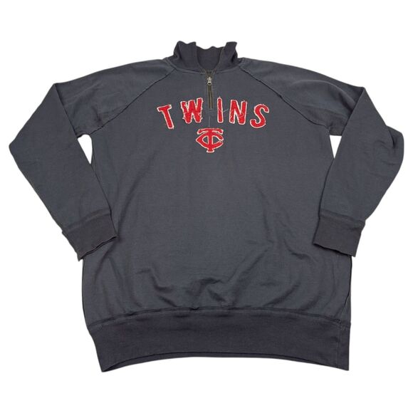 MLB Minnesota Twins Sweatshirt 1/4 Zip - Picture 2 of 8